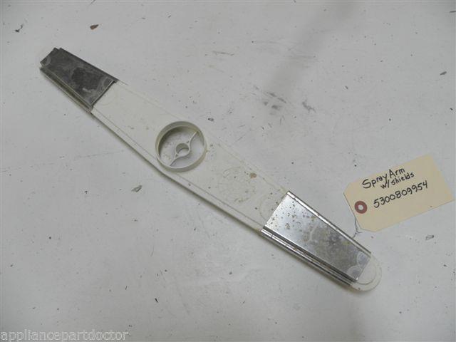 KENMORE DISHWASHER 5300809954 5300809938 SPRAY ARM W/ SHIELD USED PART ASSEMBLY KENMORE DISHWASHER 5300809954 5300809938 SPRAY ARM W/ SHIELD USED PART ASSEMBLY